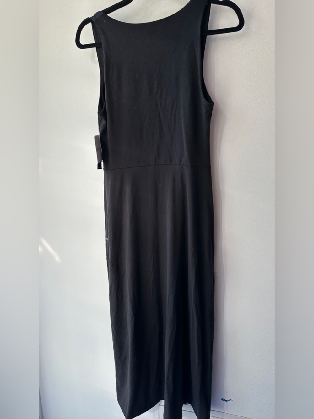 1510. Beyond Yoga Black Jersey Midi Dress S P2P 13” - Picture 5 of 6